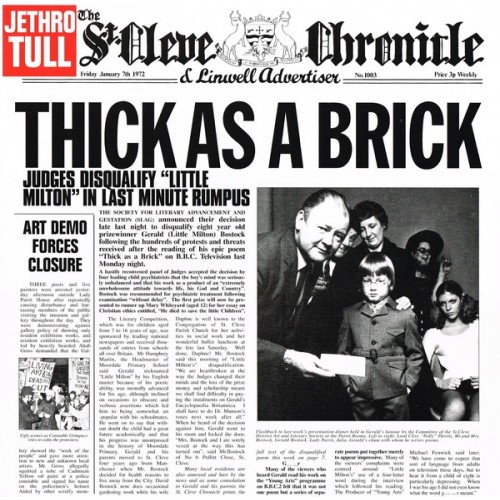 Jethro Tull ‎– Thick As A Brick (Vinyl)