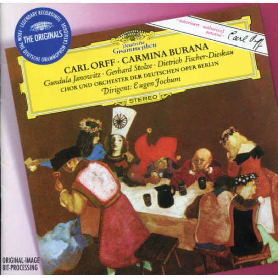 Carl Orff / Gundula Janowitz / Gerhard Stolze / Dietrich Fischer-Dieskau / Chor Und Orchester Der Deutschen Oper Berlin / Eugen Jochum ‎– Carmina Burana (CD)