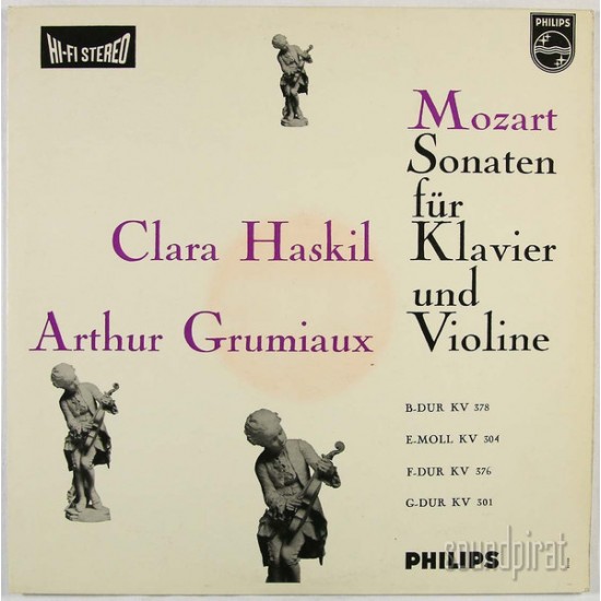 Clara Haskil & Arthur Grumiaux / Mozart ‎– Sonaten Für Klavier Und Violine (Vinyl)