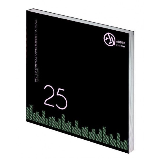 Folii Exterioare Transparente Gatefold PVC Vinyl 12 Inci Audio Anatomy (25 buc.)	