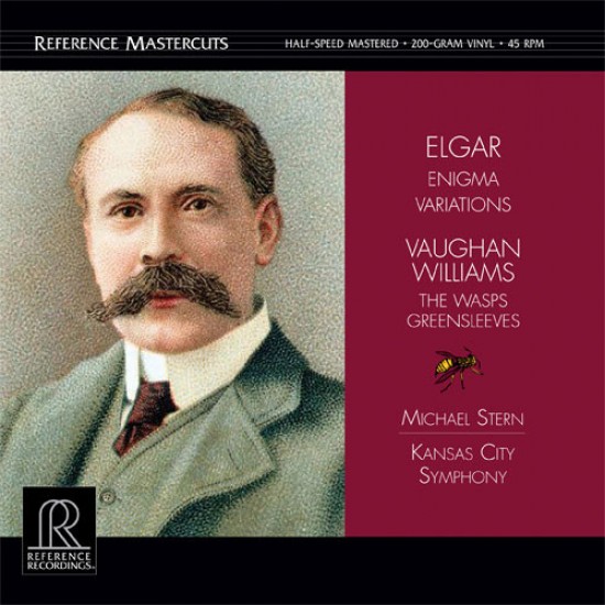 Kansas City Symphony & Vaughan Williams & Elgar ‎– Fantasia On Greensleeves & Wasps / Enigma Variations (Vinyl)