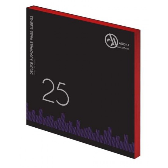 Folii Interioare Antistatice Music Protection Deluxe Audiophile Rosii Vinyl 12 Inci (25 Buc)	