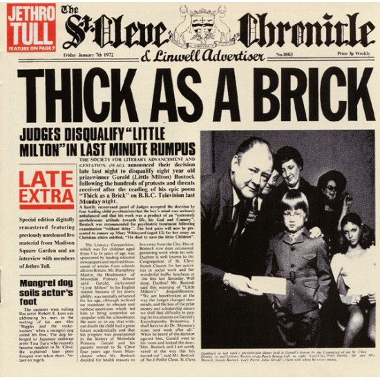 Jethro Tull ‎– Thick As A Brick (CD)