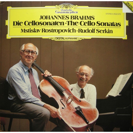 Johannes Brahms / Mstislav Rostropovich / Rudolf Serkin ‎– Die Cellosonaten (Vinyl)