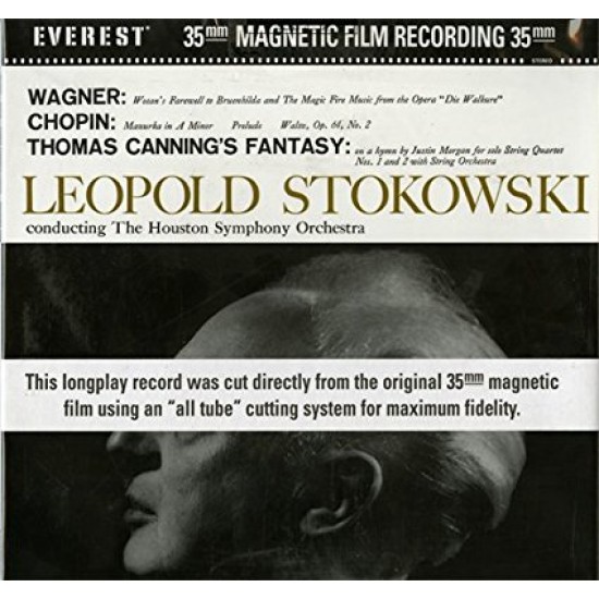 Leopold Stokowski conducting The Houston Symphony Orchestra - Wagner / Chopin / Thomas Canning's Fantasy (Vinyl)