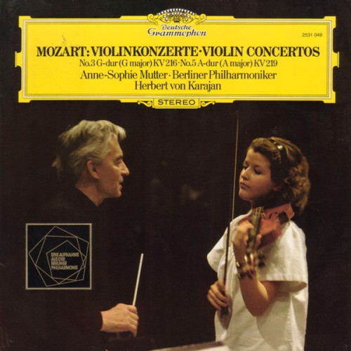 Mozart - Anne-Sophie Mutter / Berliner Philharmoniker / Herbert von Karajan ‎– Violinkonzerte (Vinyl)