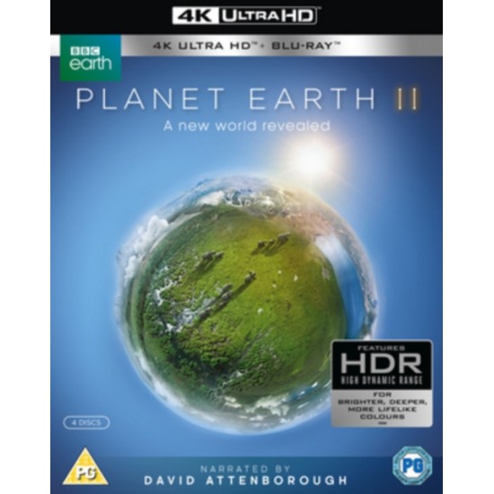 Planet Earth II - A New World Revealed (narrated by David Attenborough) (Blu-Ray)