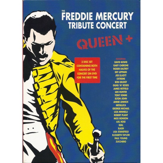 Queen + Various ‎– The Freddie Mercury Tribute Concert (DVD)