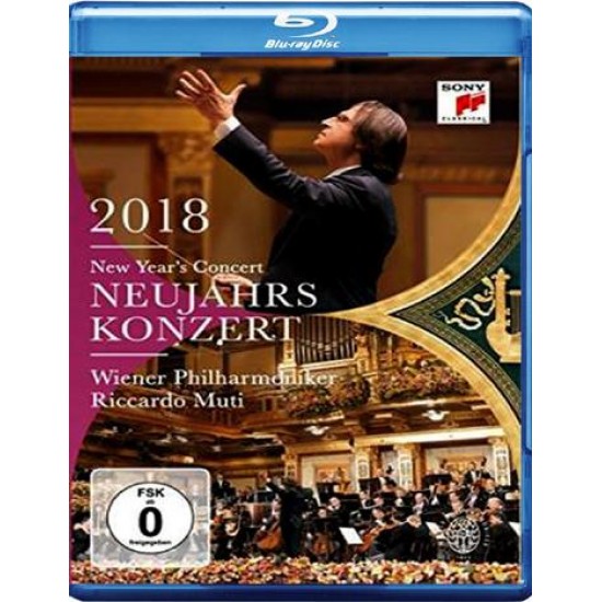 Riccardo Muti, Wiener Philharmoniker - Neujahrs Konzert 2018 (New Year's Concert) (Blu-Ray)