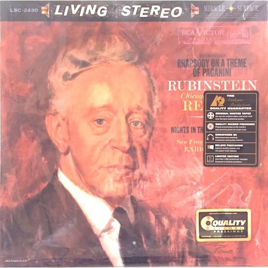 Rubinstein - Rachmaninoff - Falla ‎– Rhapsody On A Theme Of Paganini, Nights In The Gardens Of Spain (Vinyl)