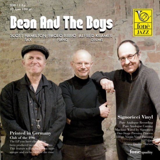 Scott Hamilton, Paolo Birro, Alfred Kramer ‎– Bean And The Boys (Vinyl)