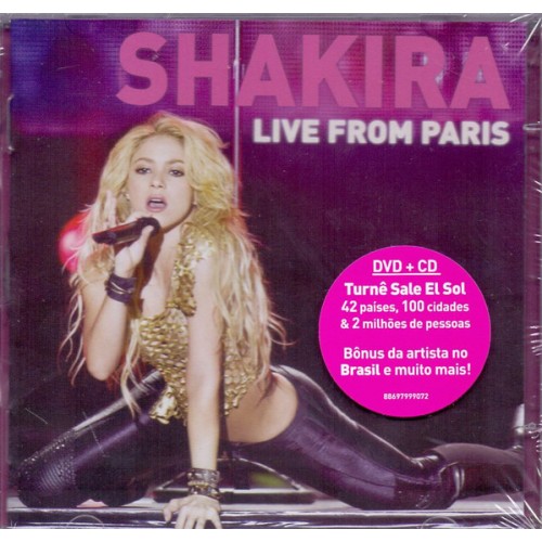 Shakira ‎– Live From Paris (CD)