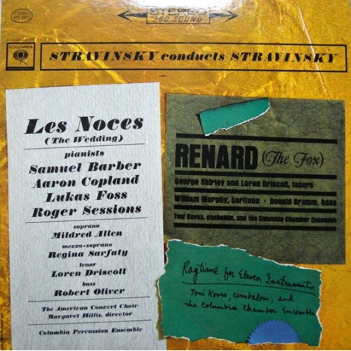 Stravinsky ‎– Stravinsky Conducts Stravinsky / Les Noces / Renard / Ragtime For Eleven Instruments (Vinyl)