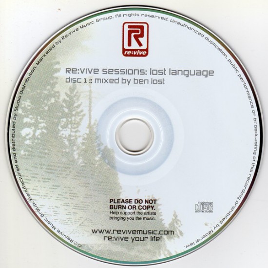 Various ‎– Re:Vive Sessions - Lost Language (CD)