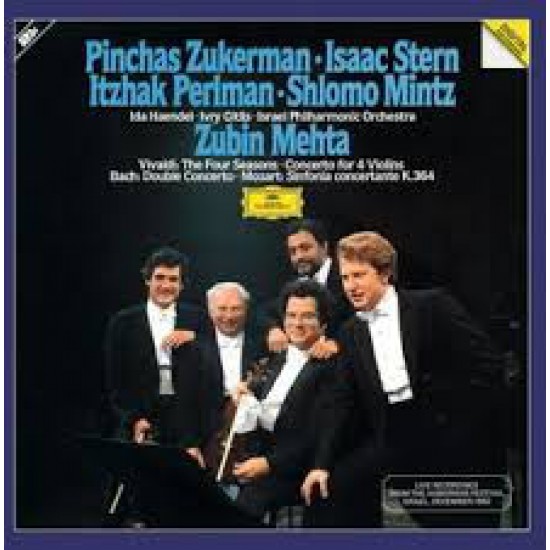 Zubin Mehta ‎– Vivaldi: The Four Season, Concerto For 4 Violins, Bach: Double Concerto, Mozart: Sinfonia Concertante K.364 (Vinyl)